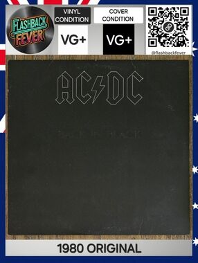 AC⚡️DC•Back In Black•1980 US (#SD 16018) Terre Haute Pressing